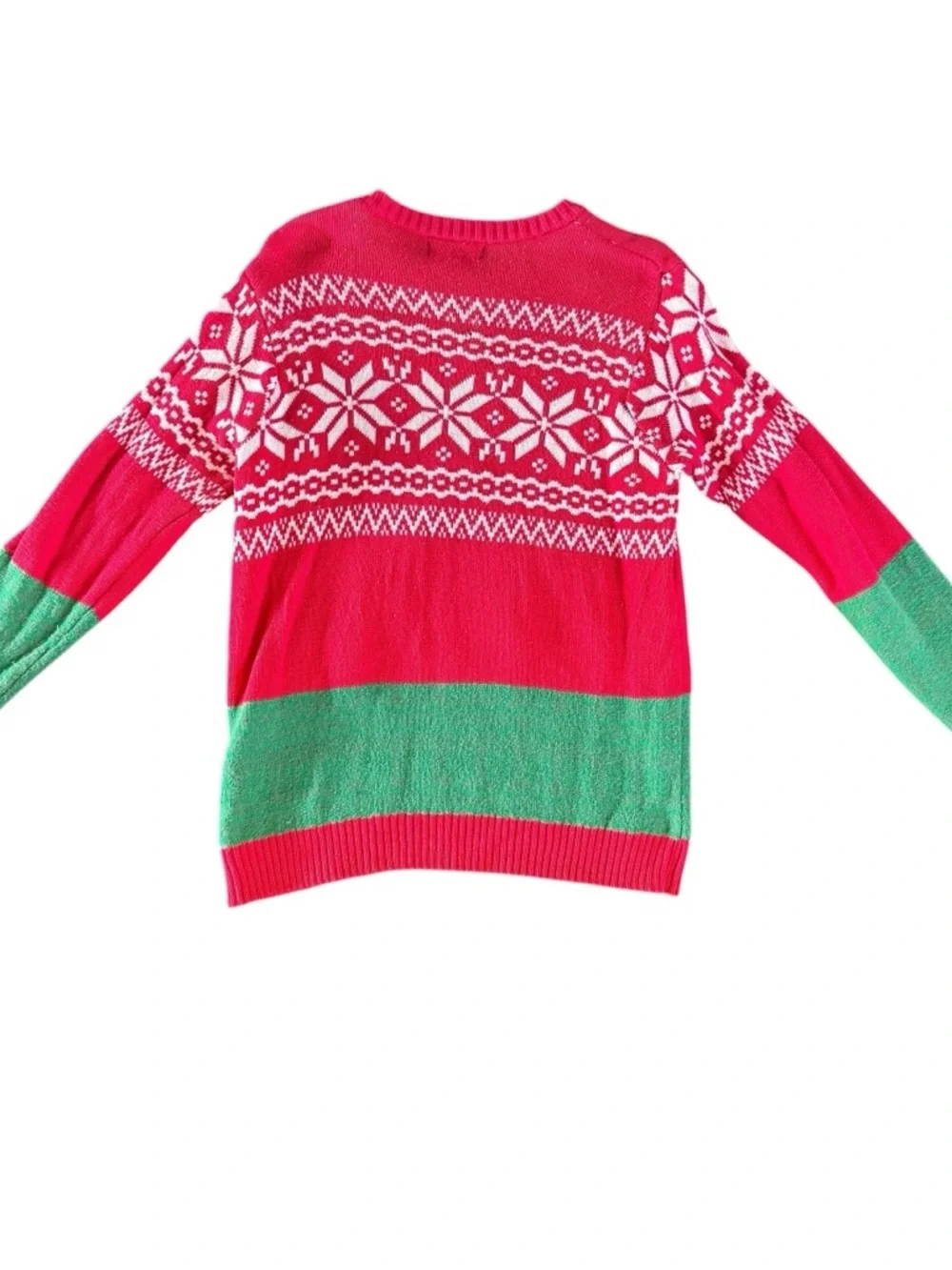 Holiday Dino Sweater in Red and Green